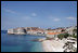 Blue sky and the blue water of the Adriatic Sea frame the rocky coastline and ancient walls of the medieval city of Dubrovnik, Croatia, the last stop on Vice President Dick Cheney's five-day, three-country trip. While in Dubrovnik, the Vice President will participate in meetings with Croatian officials and leaders from Albania and Macedonia to discuss the countries' aspirations to become members of the transatlantic community through integration into NATO and the European Union.