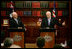 Vice President Dick Cheney answers a question, Feb. 24, 2007, during a joint press availability with Australian Prime Minister John Howard at the Prime Minister's office in Sydney. White House photo by David Bohrer