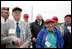 Vice President Dick Cheney poses for a photo with veterans from the 526th Armored Infantry Battalion Friday, October 7, 2005, after delivering remarks during a wreath -laying ceremony at the National World War II Memorial in Washington. The 526th AIB is the sole remaining, separate armored infantry battalion from World War II, whose soldiers defended the Belgian villages of Stavelot and Malmedy on December 16, 1944, the first day of the Battle of the Bulge.