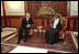 Vice President Dick Cheney meets with Sultan Qaboos in Salalah, Oman, March 14.