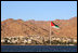 The coastline of Aqaba, Jordan is seen from the Red Sea Sunday, May 13, 2007, where Vice President Dick Cheney made his final stop on a five country visit of the Middle East.