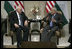 Vice President Dick Cheney meets with Palestinian Prime Minister Salam Fayyad Sunday, March 23, 2008, in the West Bank city of Ramallah.