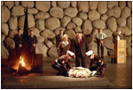  Vice President Dick Cheney and Mrs. Cheney participate in a Wreath Laying Ceremony in the Hall of Remembrance at Yad Vashem in Israel March 18.