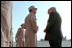 Vice President Dick Cheney thanks troops stationed at Al-Udeid Airbase for their determined effort in the war against terror in Qatar March 17, 2002. 