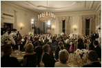 The Prince of Wales addresses guests, Wednesday, Nov. 2, 2005, in the White House State Dining Room, at the official dinner for the Prince of Wales and Duchess of Cornwall.